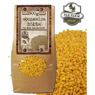 SOCZEWICA ŹÓŁTA 500 G CHANA DAL POŁÓWKI